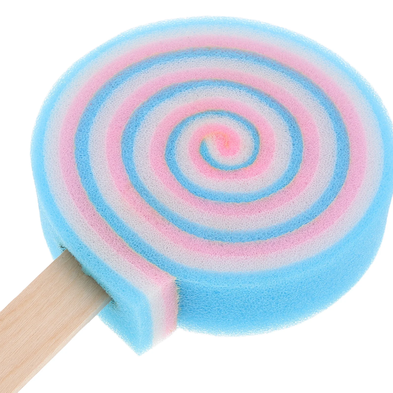 Creative Bath Sponge Lollipop Shape Soft Gentle Body Wash Sponge Fun Cute Cartoon Bath Accessory for Kids Boys Girls
