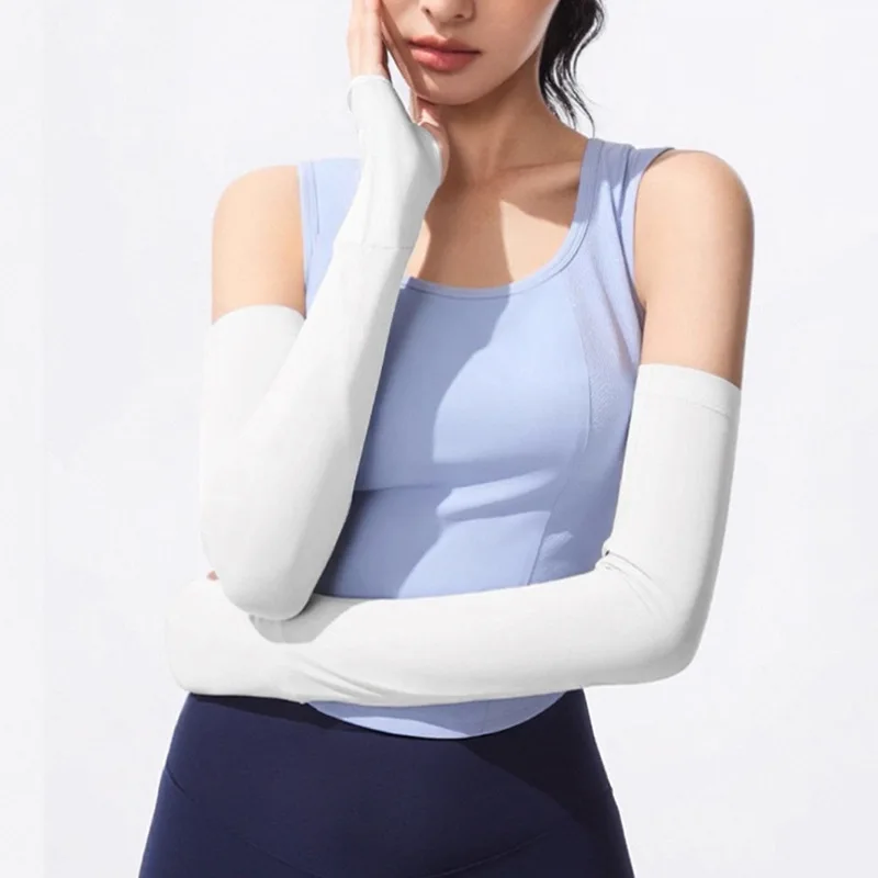 

New 2025 Summer Ice Silk UV-Protective Sleeve Cover for Women Invisible Skin Tone