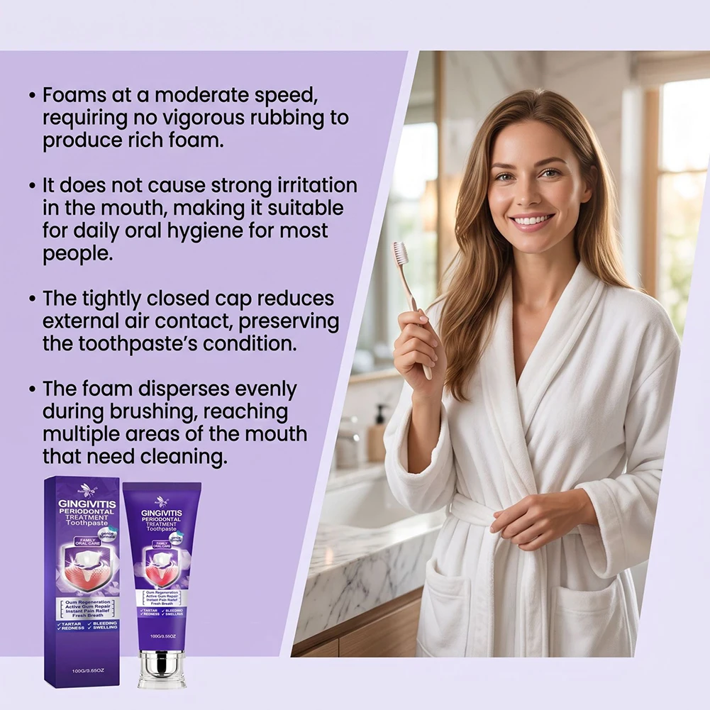 Whitening Toothpaste,Professional Oral Care Toothpaste Deep Clean Removes Plaque Easily.Ideal After Coffee Or Strong Odor Meals