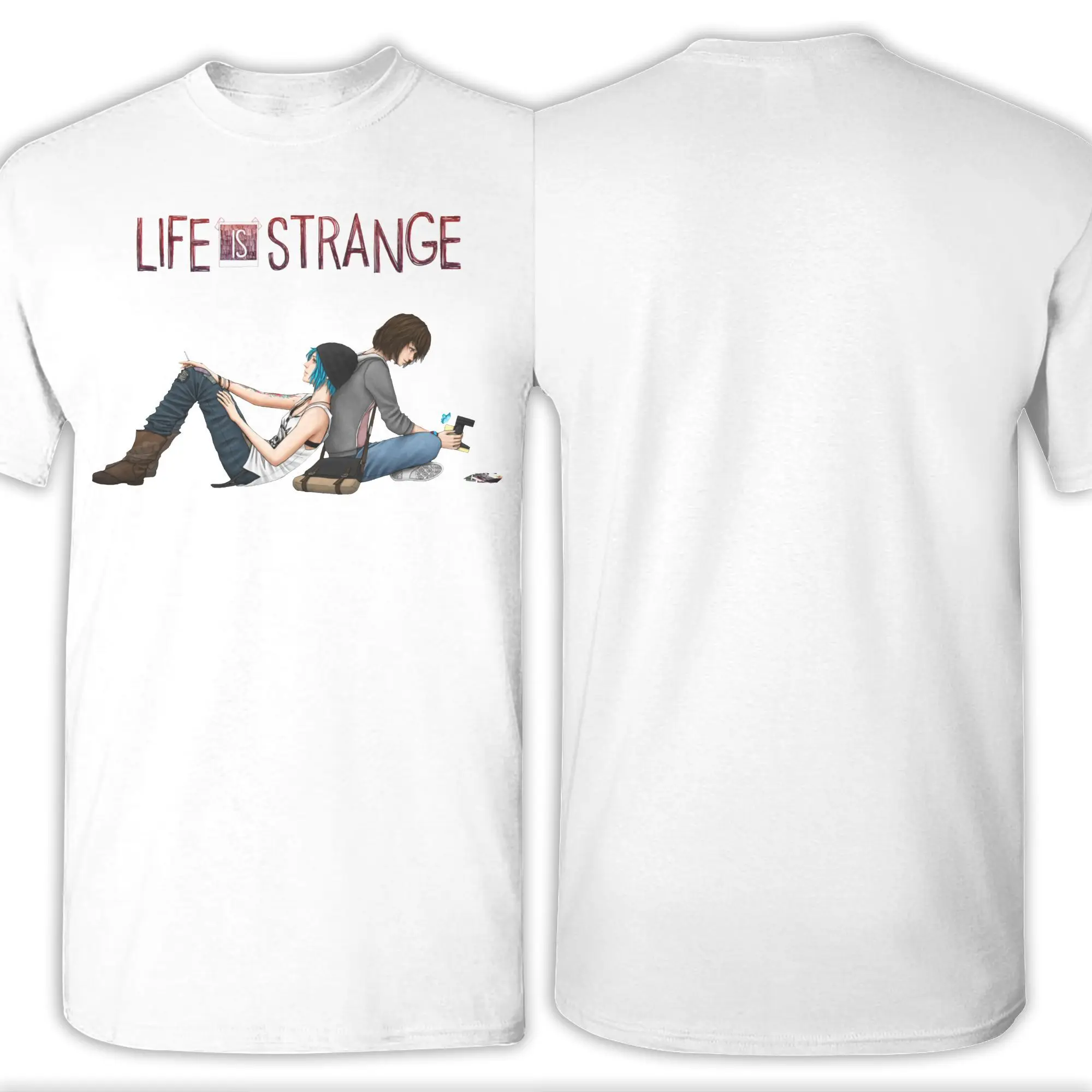 تي شيرت رجالي Life Is Strange مضحك قطن تي شيرت قصير الأكمام فراشة كلو ماكس لعبة تي شيرت س الرقبة ملابس فريدة من نوعها