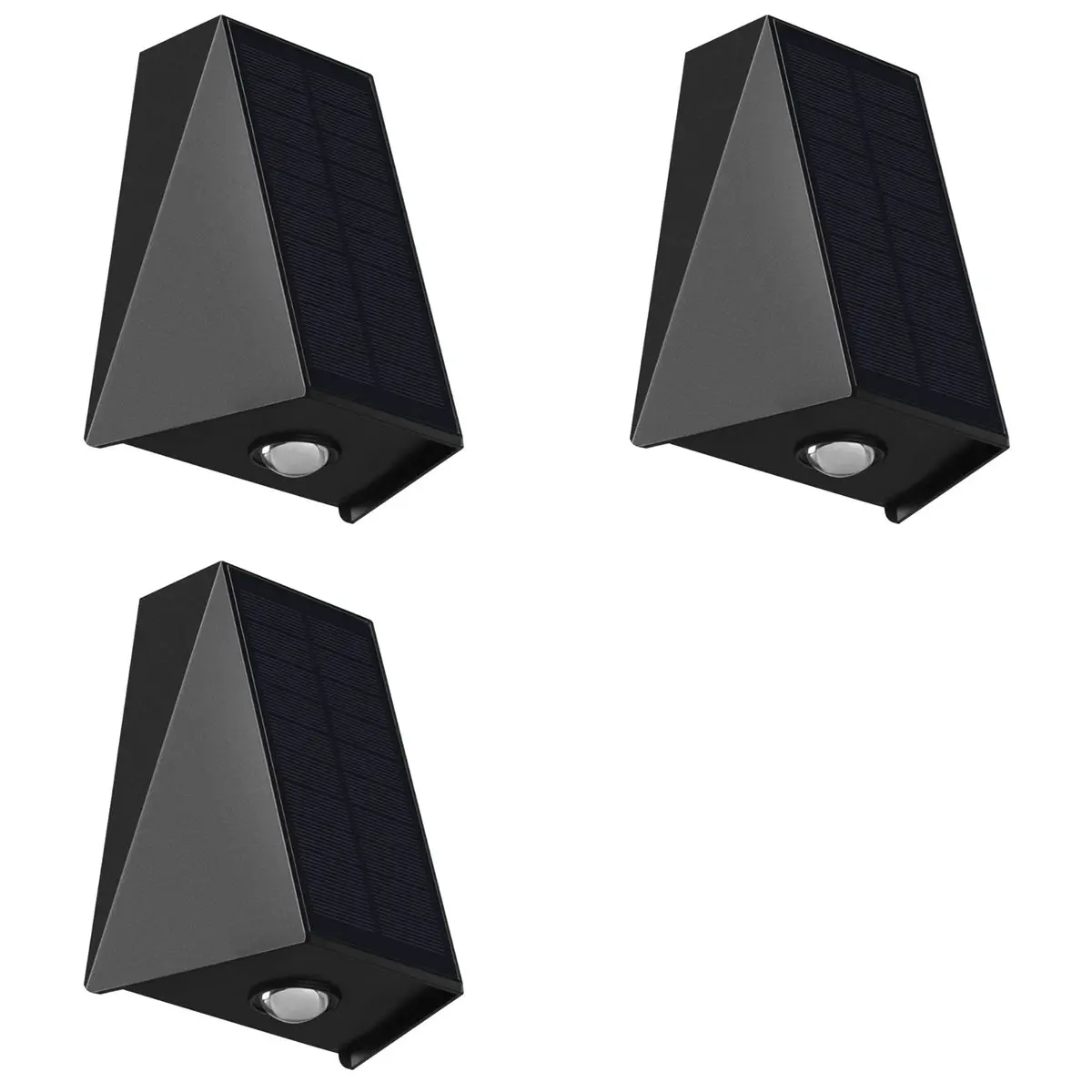 

Солнечный настенный светильник A25I-3X для наружного освещения, светодиодная лампа с направленным вверх-вниз светом, солнечные светильники для подсветки стен, для двора и сада, 2 лампы