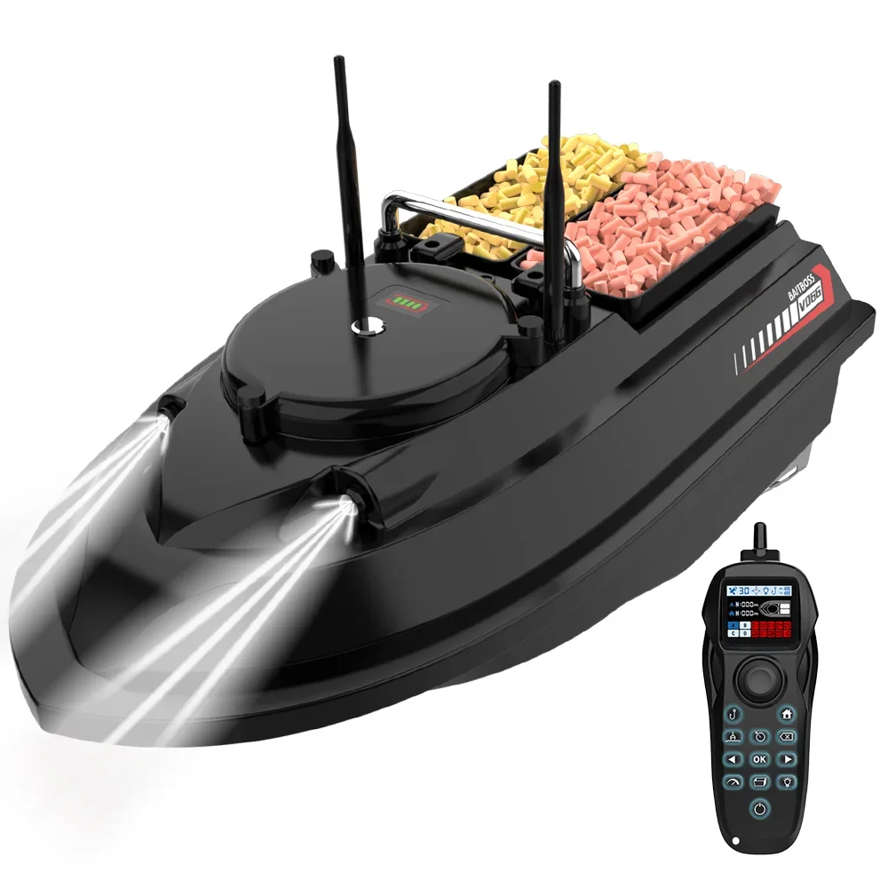 Flytec V066 GPS 12V 20A Brushless 1KM 20km/h 3 Hours Usage 3kg Load  Auto Return RC Surfer Bait Boat Sea Fishing