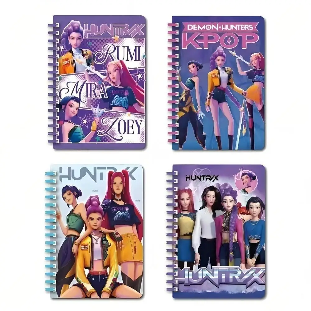 حار دفتر 4 قطعة شخصيات كرتونية رومي ميرا زوي المحمولة دفتر A5 عالية الجمال صفحة ملونة القرطاسية الإبداعية هدية الكريسماس