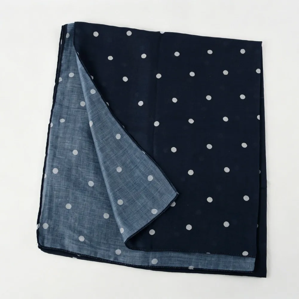 Fashion Sunscreen Polka Dot Headscarf Long Head Wrap Hijab Scarf Cotton Veil Thin Large Shawl Neck Decoration