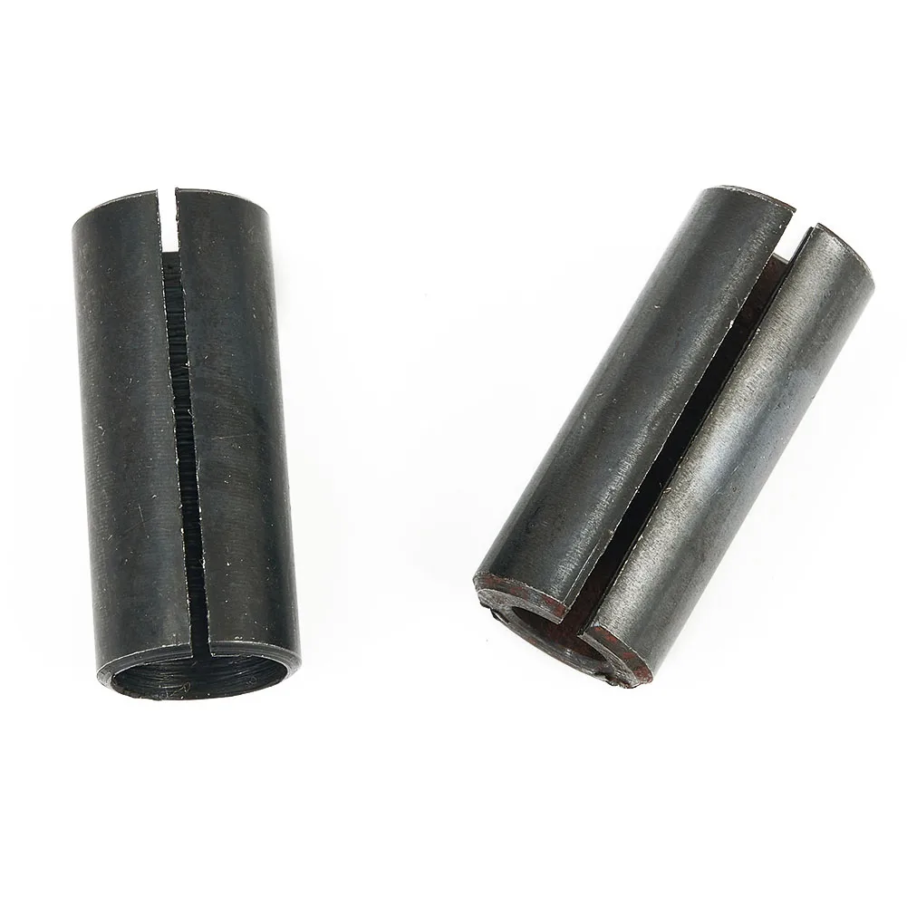 3Pcs Route Bit Adapter Collet Milling Cutter Conversion Collet Large To Small Conversion Collet Reducer Sleeve 12MM To 6/8/10