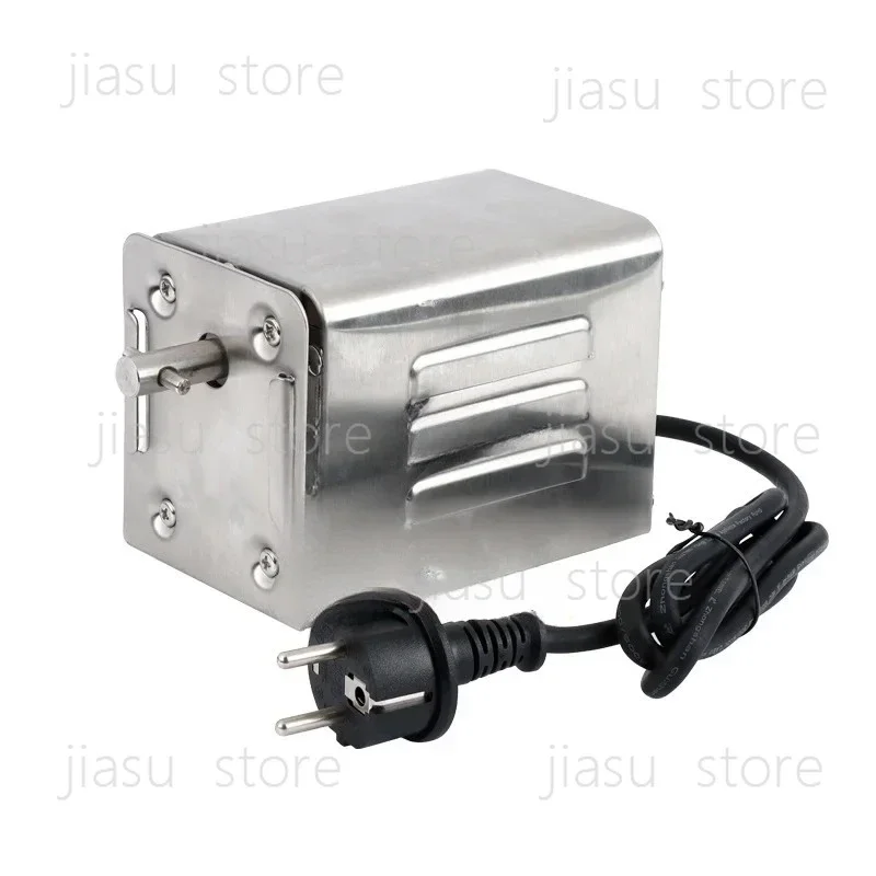 220V-240V Stainless Steel BBQ Rotisserie Motor for Outdoor Grilling, Heavy Duty Electric Spit Roaster with 15W 70kg Capacity