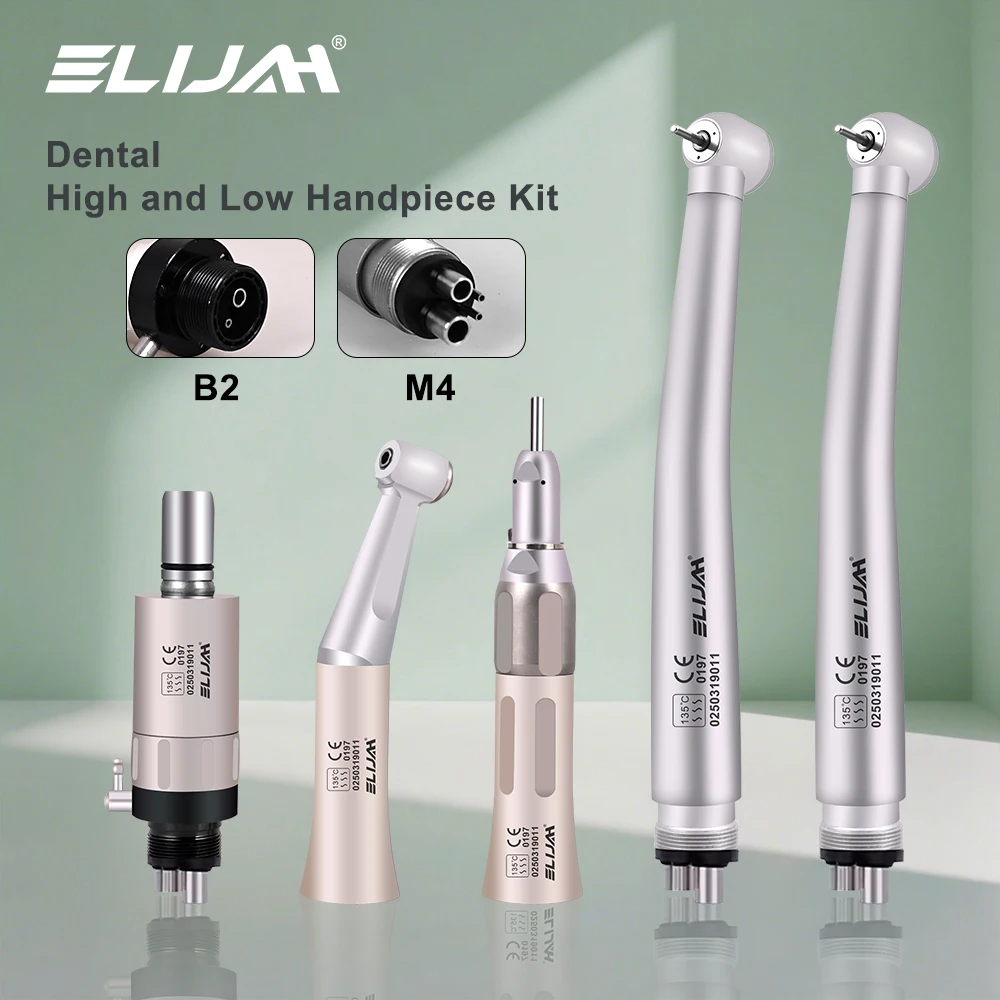 イエライヤ歯科高速-低速ハンドピースキット-2-4-穴研磨研削手術ハンドピースセットセラミックベアリング歯科ツール