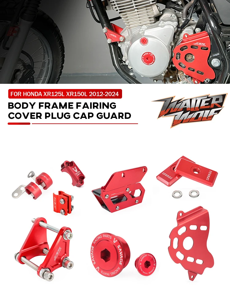 Motocross Enduro Supermoto rama nadwozia zestaw zapletny dla Honda XR125L XR150L XR 125/150 nadwozie osłona ochronna — zdjęcie 2