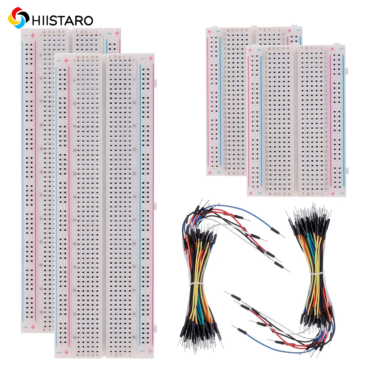 

134 шт. беспаечная печатная плата 4 шт. 830 макетная плата и 400 точек крепления макетная плата 130 гибких перемычек для печатных плат