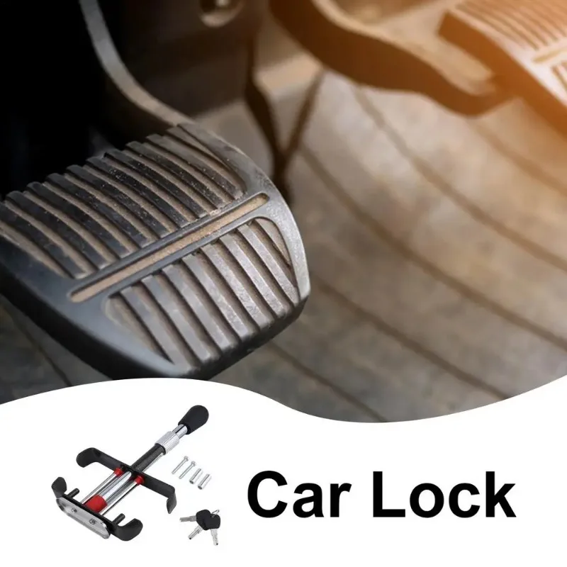 

1PCS Clutch Lock Automobile Brake Pedal Lock Theft Protection Locking Tool Anti Theft Brake Clutch Pedal Lock Auto Pedal