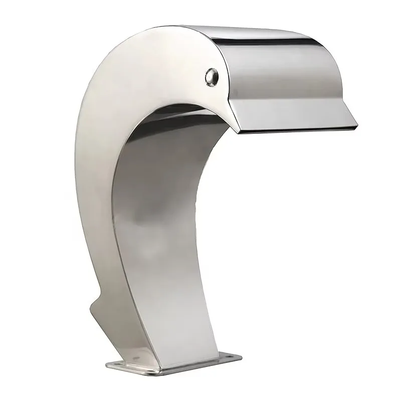 Swimming Pool Equipment 304 Stainless Steel Impact Bath Water Curtain Massage Bath Dolphin Arc Hook Fountain Waterfall Landscape