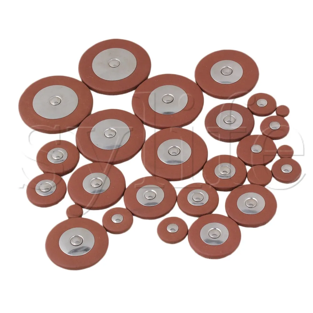 25 orange Saxophone Leather Pads For Alto Saxophone