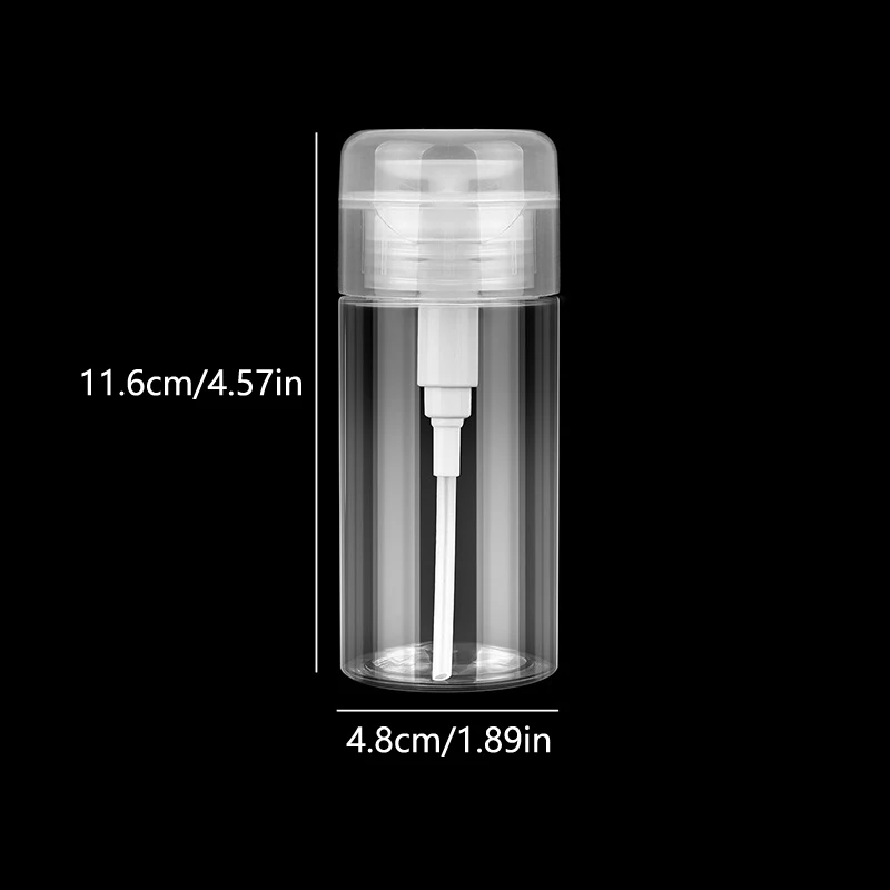 120/150/180ml Nail Refillable Bottles Empty Press Pump Dispenser Nail Art Polish Remover Cleaner Makeup Bottle Manicure Tool