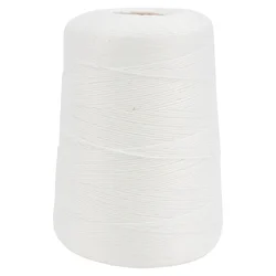 1 Roll 500M Fine Cotton Butchers String Durable Hanging Butchers String Woven Cotton String Ham Netting Roll for Sausage Pork