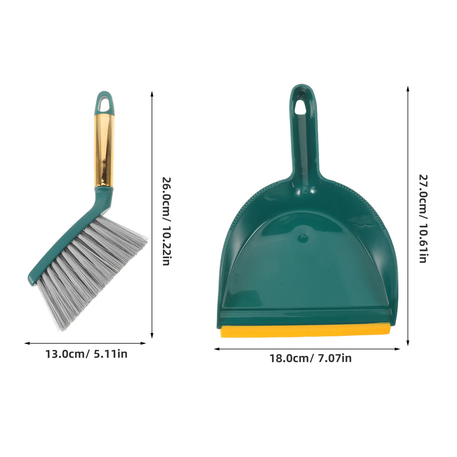 1Set Portable Dustpan and Brush Compact Handheld Broom for Kitchen Office Car Quick Cleaning Mini Dustpan Brush Set