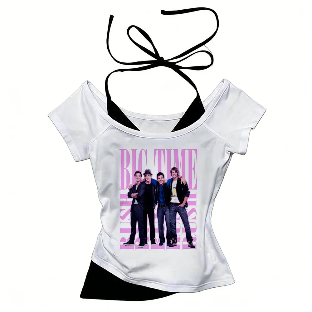 Camisetas de gran calidad para mujer, camiseta Y2k de anime harajuku, camiseta de cultura pop digital, camiseta universitaria de cultura pop en colores pastel de los años 80, cómoda
