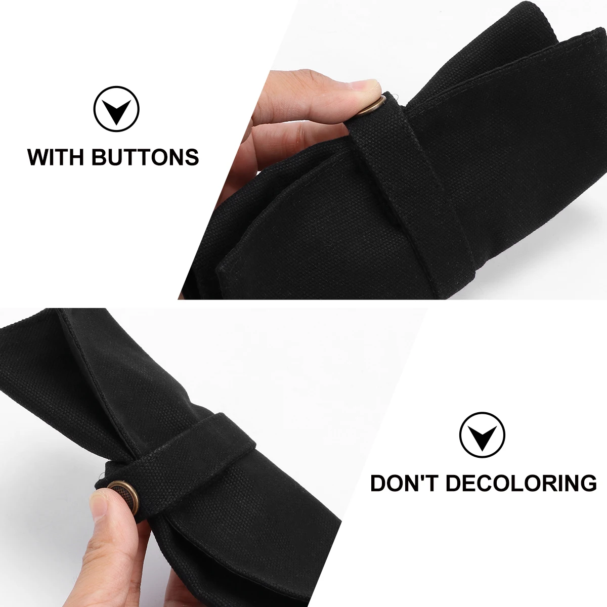 

Watch Storage Bag Canvas Pencil Roll Wrap Pen Case School Supplies Compact Rolled Watches Strap Pouch Long Lasting Dust