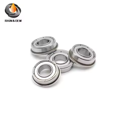 F6802ZZ 5pcs Flange Bearing 15x24x5 mm ABEC-7 Chrome Steel Metal Sealed Deep Groove Ball Bearing