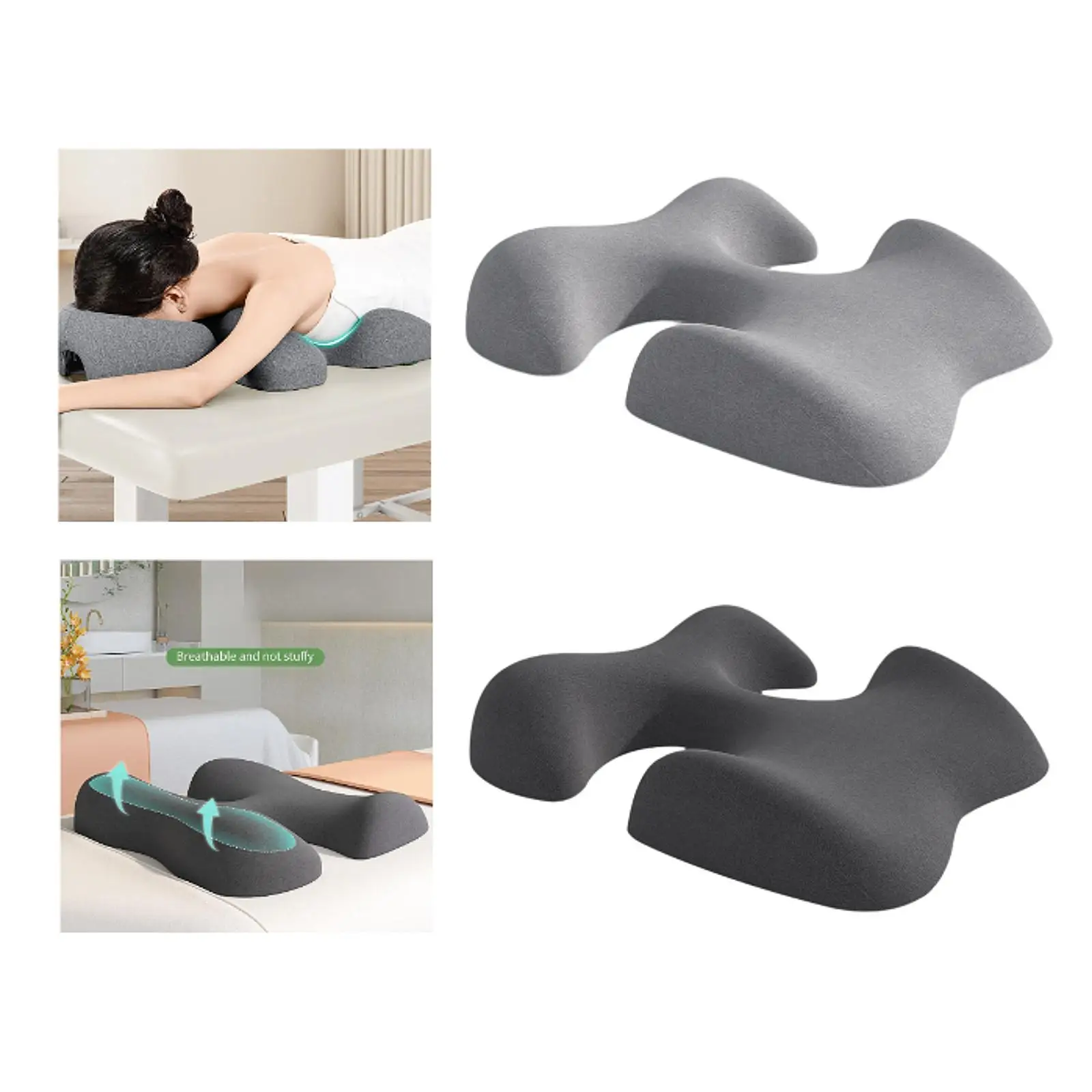 Massage Table Breast Pillow Prone Pillow Chest Hollow Bolster Wedge Breathable
