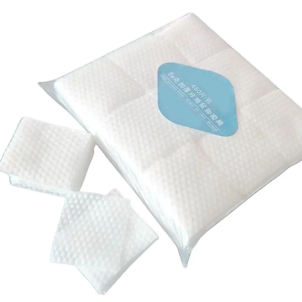 450/500/600PCS Pearl Pattern Makeup Remover Cotton Pads Non-woven Fabric Wet Face Cloth Cleaning Dry Use A1O3