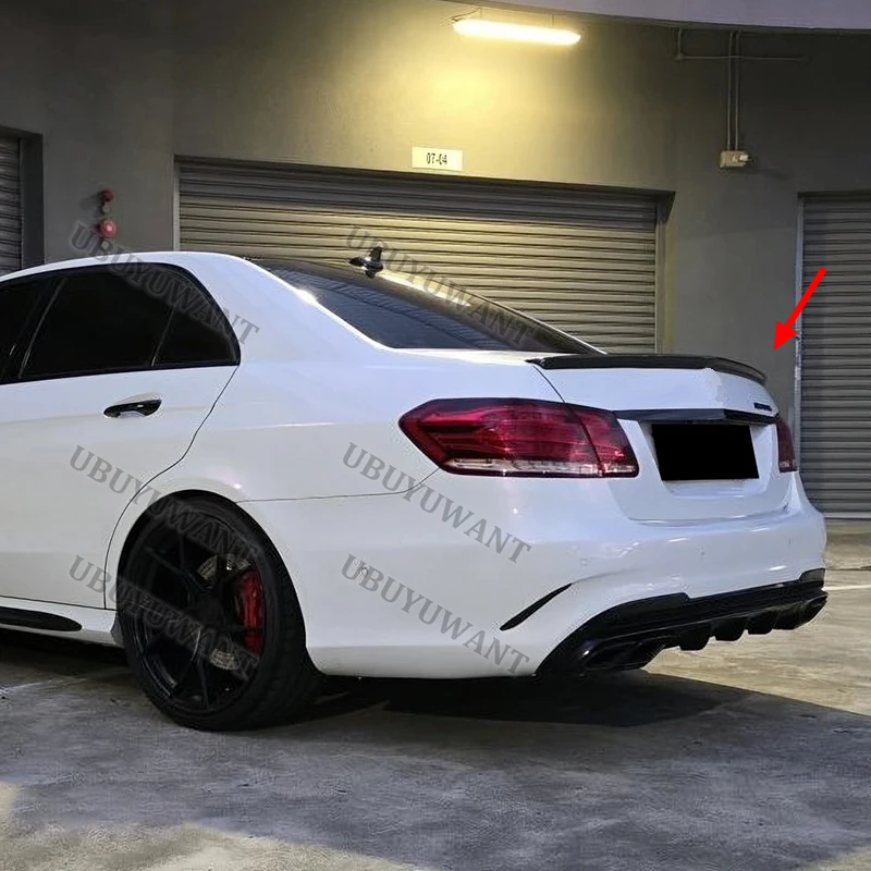 FOR BENZ W212 E-CLASS SEDAN Auto High Quality ABS Rear Lip Spoiler Trunk Boot Wing 1Pcs Car Styling 2008-2015 view 3