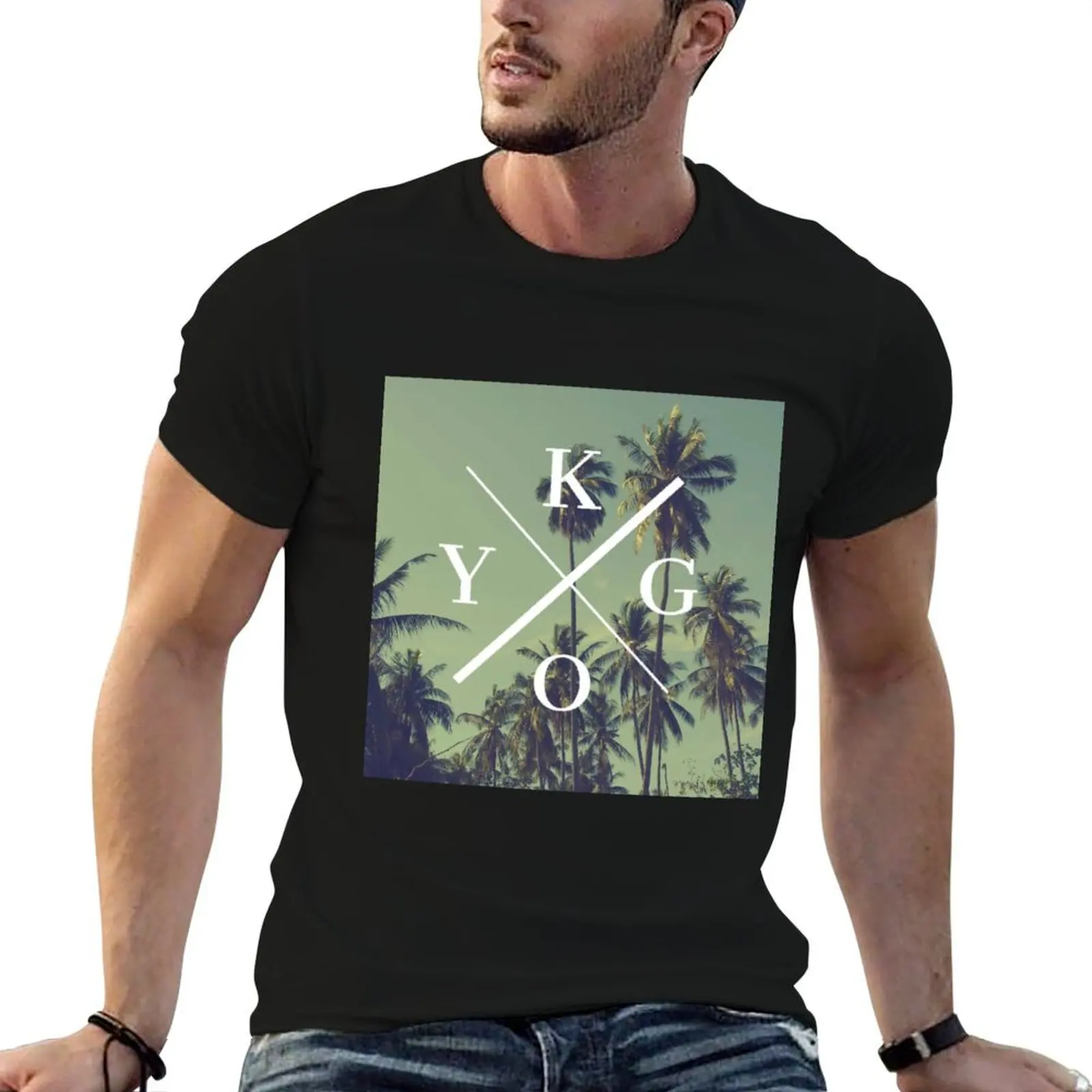 

Tropical Kygo - Escape to Paradise T-Shirt man t shirt luxury t shirt for man 100 percent cotton funny t shirts cotton T-Shirt