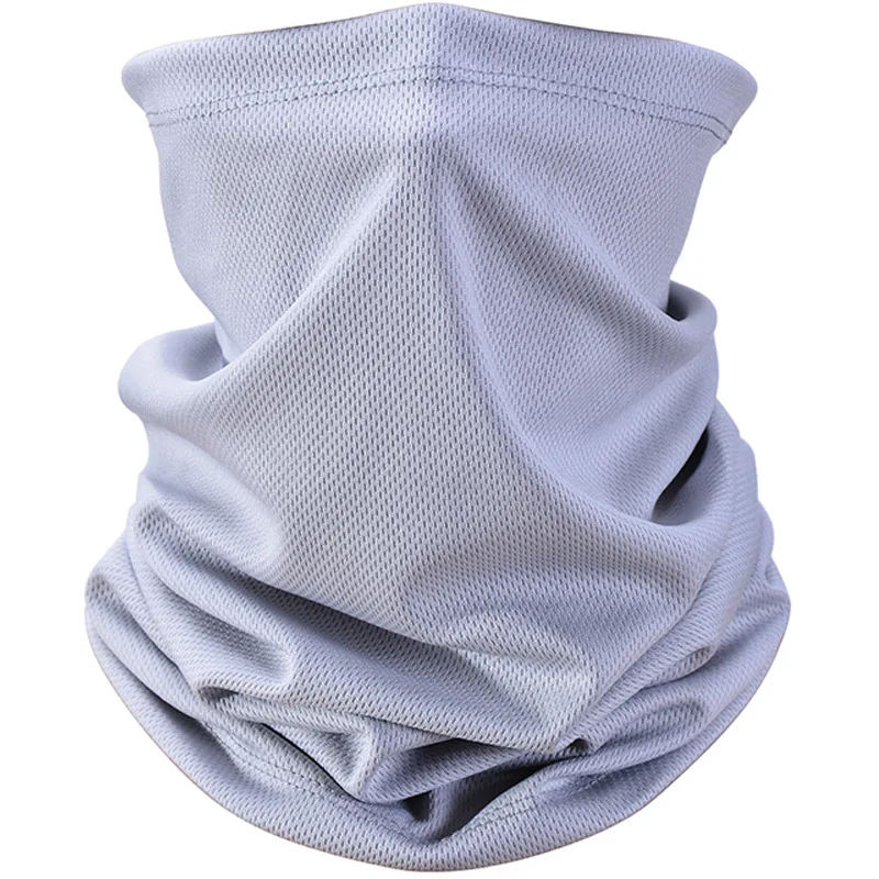 Outdoor Magic Tube Bandana Solid Color Breathable Mesh Face Neck Gaiter Warmer Men Women Cycling Fishing Hiking Scarves Headband