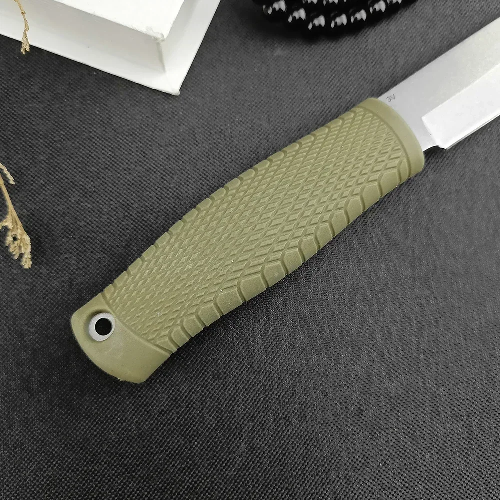 BM 202 200 Fixed Blade Tactical Straight Knife D2 Blade Outdoor Jungle Survival Hunting Straight Knife  Edc Tools with Sheath