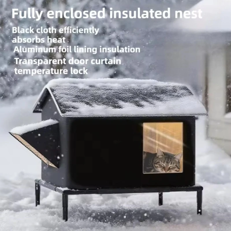 Cat litter Outdoor igloo Insulation Cat litter Foldable waterproof cat cage Cat air-conditioned house Pet dog