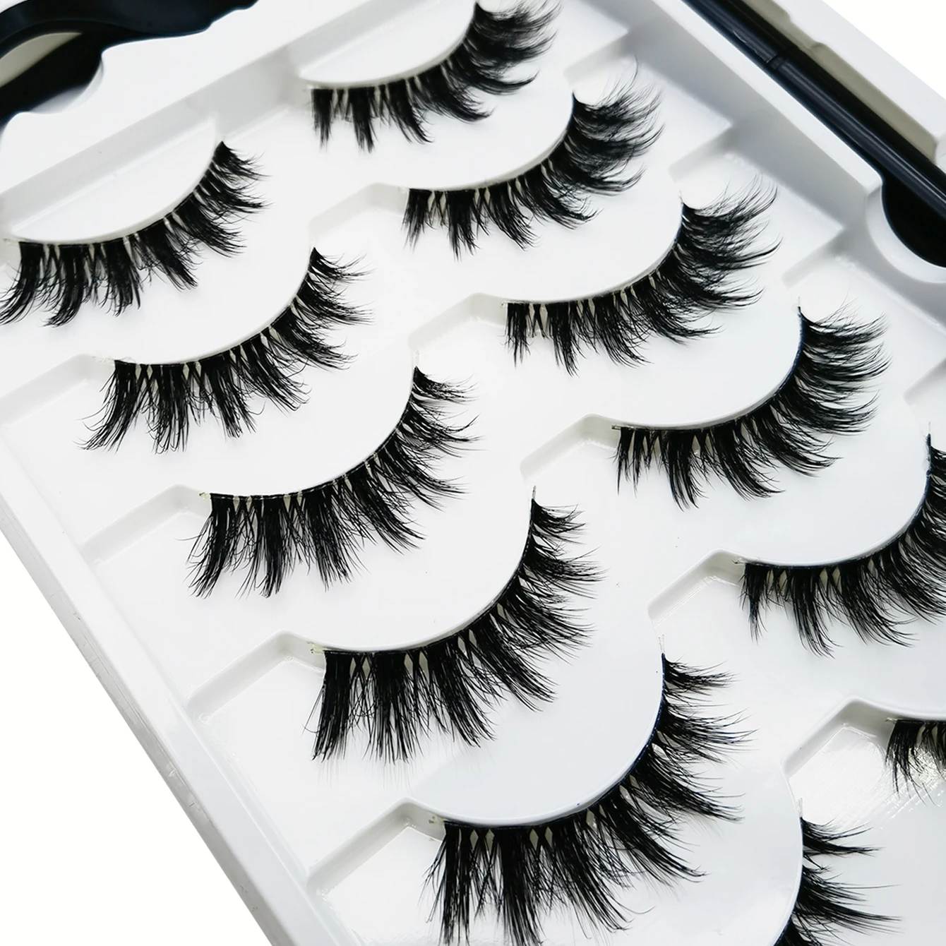 قلم كحل مغناطيسي ذو جذع شفاف ، رموش صناعية ، تجعيد سميك وطبيعي ، قلم كحل لاصق ، لا يتسرب ، 6 أزواج #3