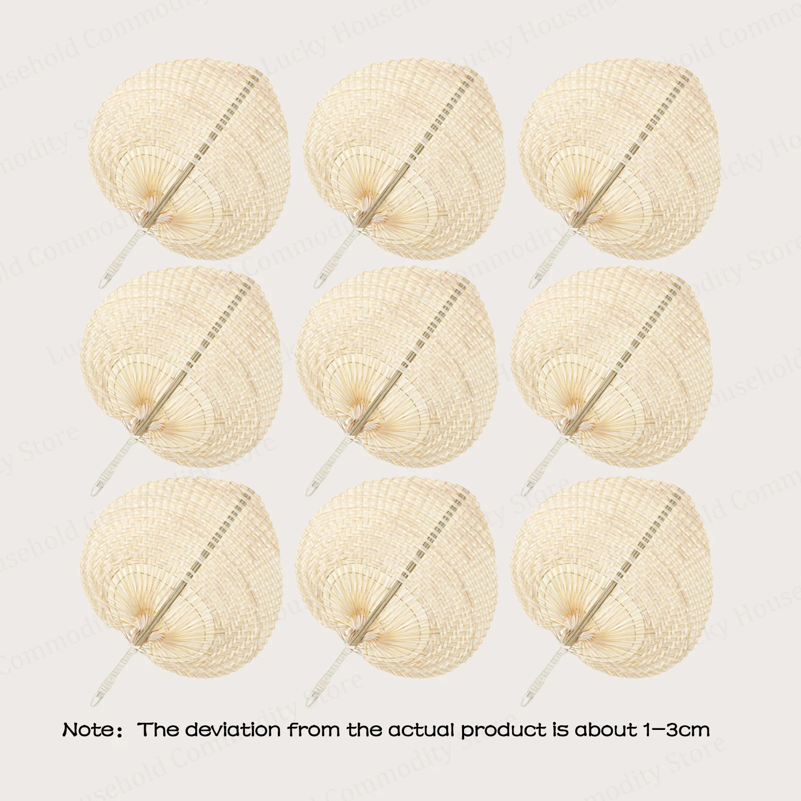 24-150PCS Geweven Bamboe Fans Natuurlijke Raffia Hand Fans Bulks Bruiloft Fans voor Gasten Bruiloft Strand Havana Feestartikelen - afbeelding 1