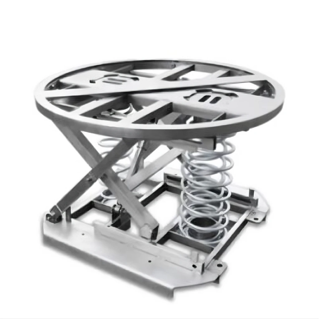 2 Ton Portable stainless steel Scissor Lift table no electric power spring lifting platform