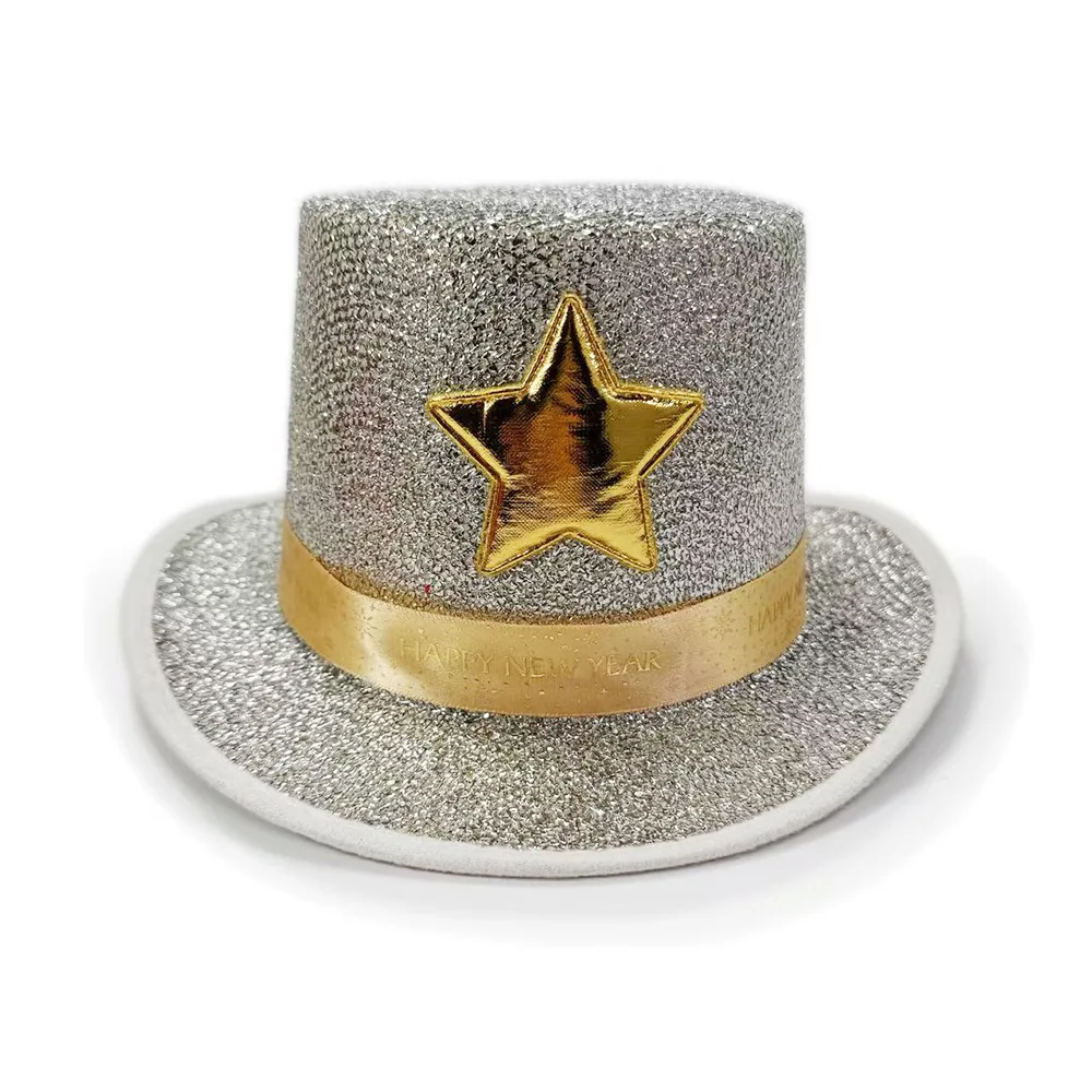 ,2026 New Rainbow Sequin Hat  Performance Hat Jazz Hat Comfortable For Carnival Masquerade Party