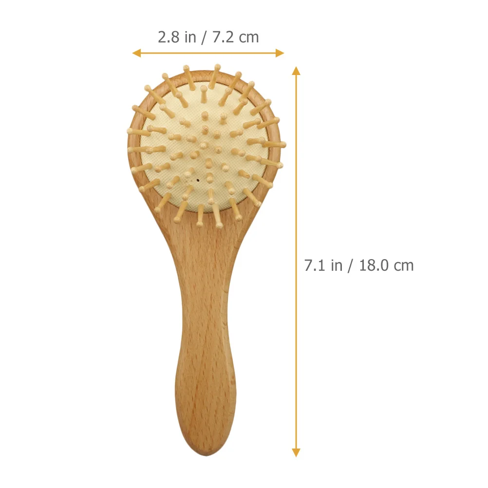 

1Set Baby Brush and Comb Wool Hair Brush Wooden Comb Newborn Hair Care Gentle Massage Toddler Supplies Baby Shower Gift