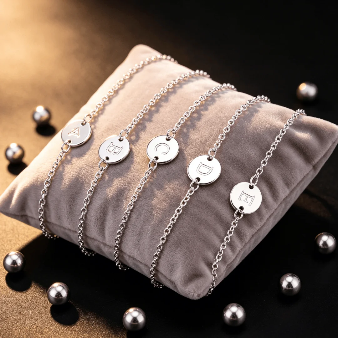 Tobillera de Plata de Ley 925 de Diseño de Lujo con 25 Letras, Pulseras para Mujer, Joyería de Moda para Fiestas, Regalos de Navidad