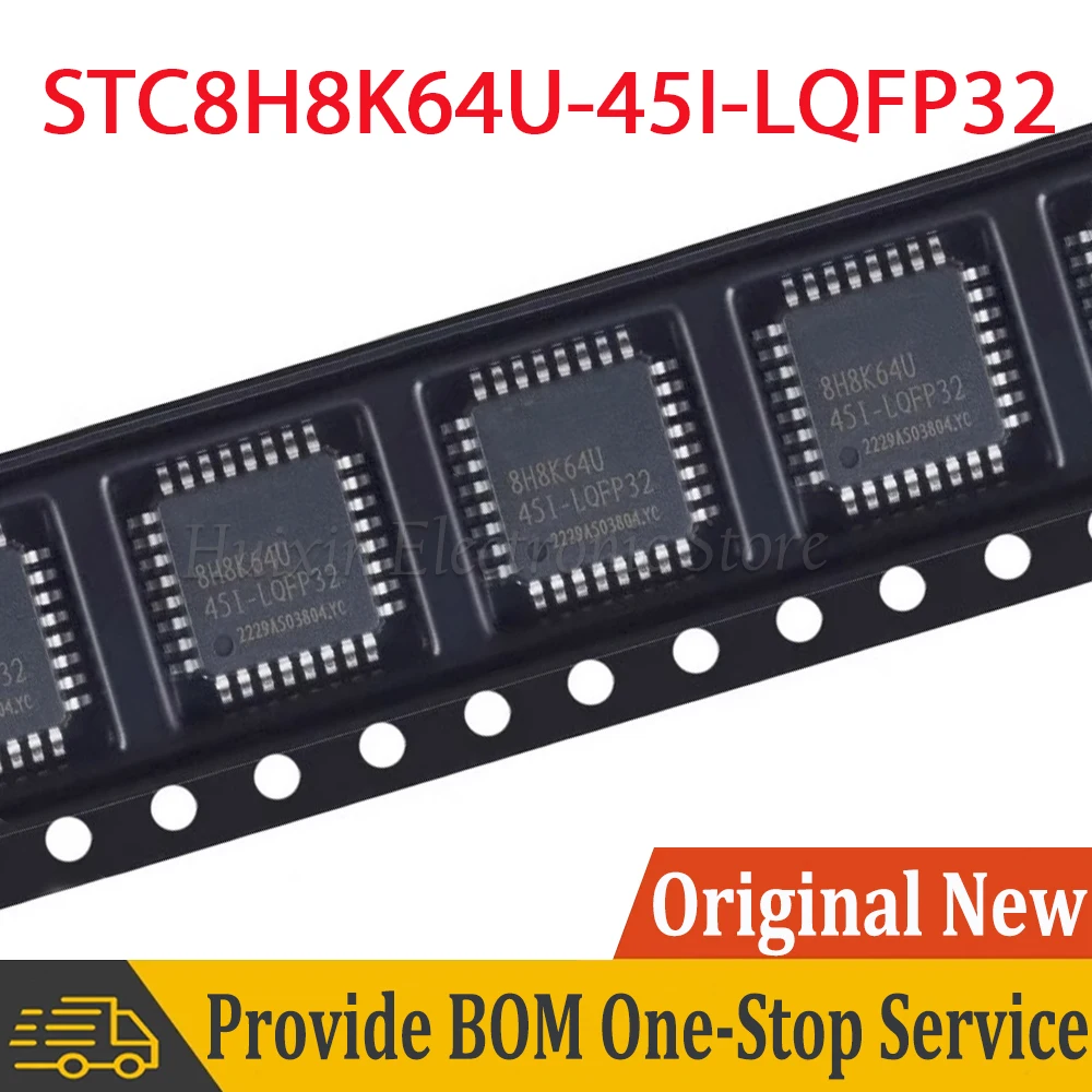 

2-10pcs STC8H8K64U-45I-LQFP32 STC8H8K64U 45I LQFP32 STC8H8K64U-45I Single Chip Microcontroller Enhanced IC New Original