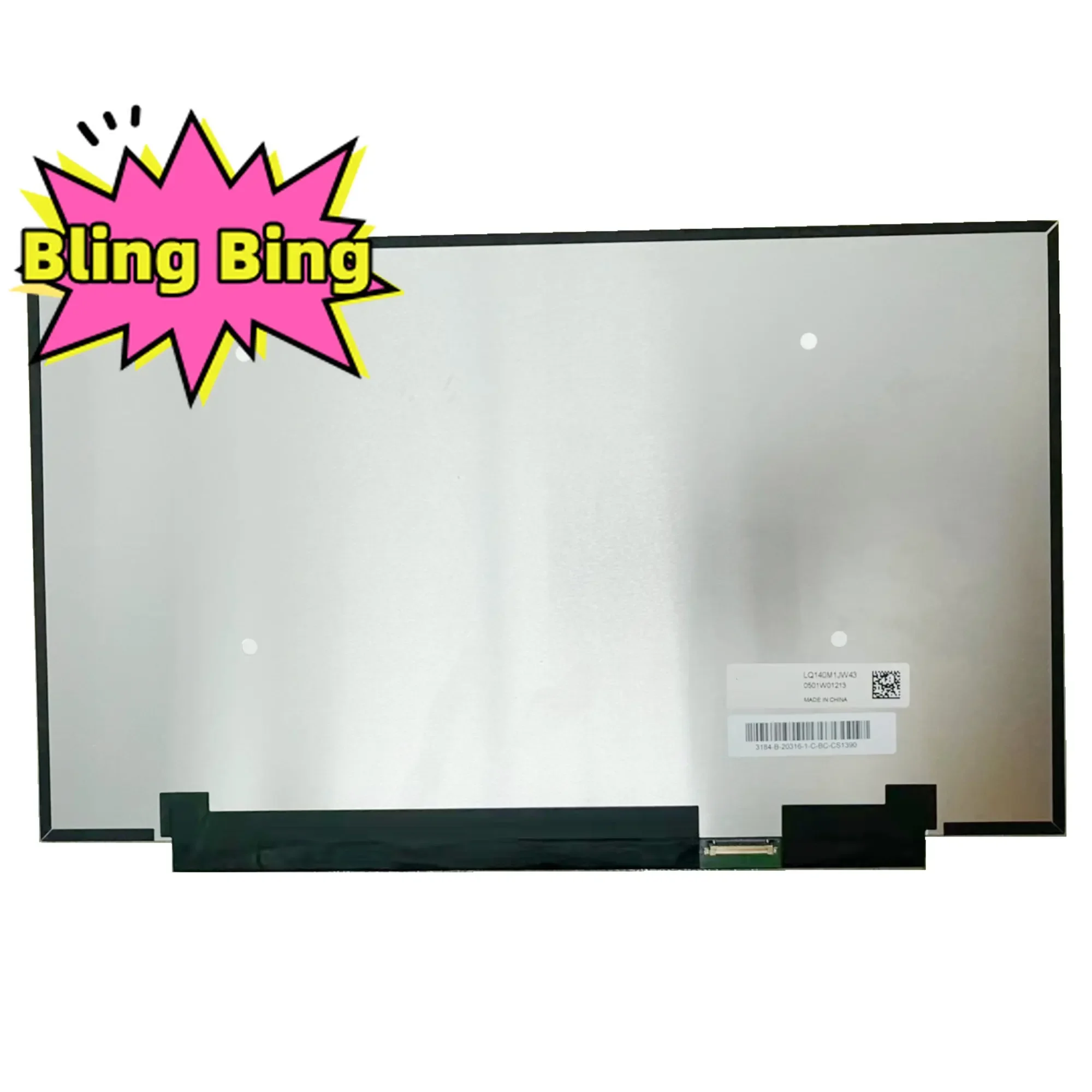 

LQ140M1JW43 14.0 inch 1920x1080 EDP 30pins IPS 60Hz Non-touch Laptop Display Panel FHD LCD Screen