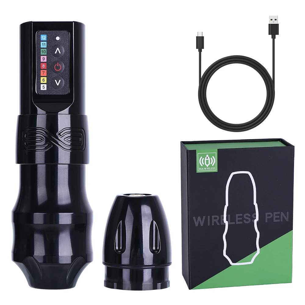 

FLux Max2400MAH Large Battery Coreless Motor Tattoo Machine Pen Wireless Tattoo Machine Pen for Tattoo Artists Body Kit