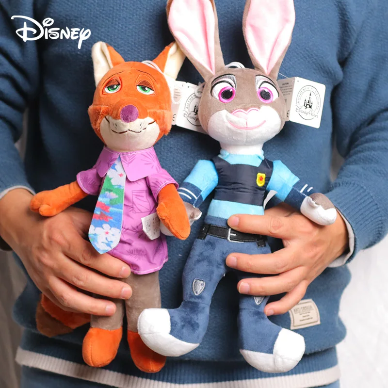 

30cm Judy Hopps And Nick Wilde Plush Toys Disney Zootopia 2 Movie Kawaii Bunny Fox Stuffed Animals Dolls For Girls Birthday Gift