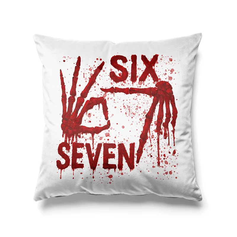 Aertemisi 18'' x 18'' Spooky Halloween 67 Skeleton 67 Hand Square Throw Pillow Cushion Covers Cases Pillowcases 45cm x 45cm