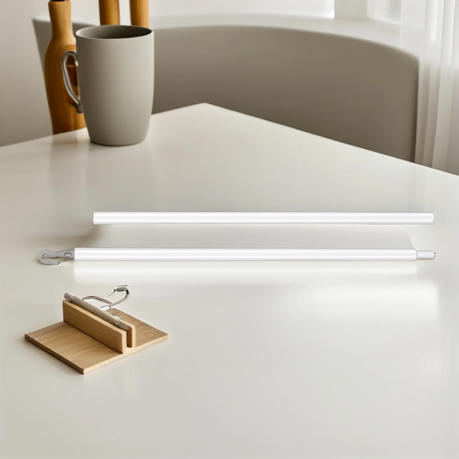 

4Sets 24 Inch Plastic Blind Wand Replacement for Vertical Blinds Flexible Length Adjustment Smooth Turning Mechanism