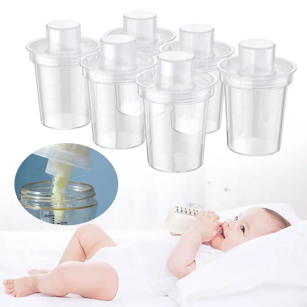 6pcs Durable Portable Baby Formula Container BPA Free Transparent Milk Powder Dispensers Feeding Supplies Milk Powder Box