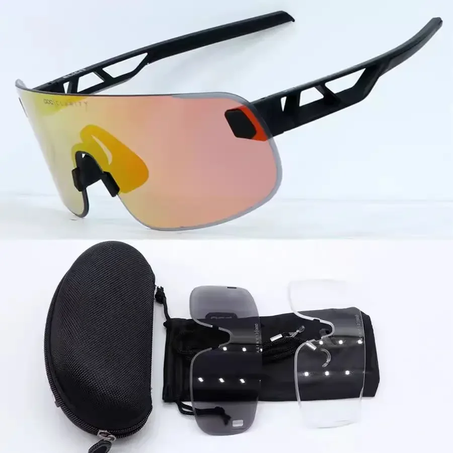 POC ELCIT lunettes de cyclisme polarisées vélo de route lunettes de vélo de montagne femmes hommes lunettes de sport de plein air 3 lentilles lunettes de soleil de sécurité