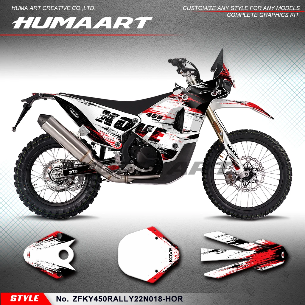 

HUMAART Graphics Sheet Stickers Complete for KOVE 450 Rally Rally450 2022 2023 2024 Motorcycle Decals, Protector