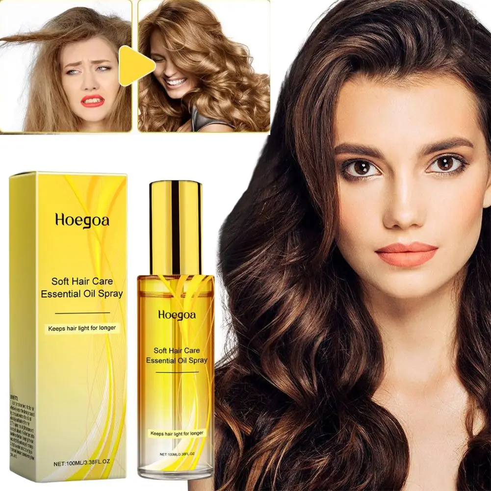 

2025 Calendula Hair Care Essential Oil Spray Gently Nourishes Hair Smooth Care Glossy Long Lasting Fragrance Hair Oil Spray