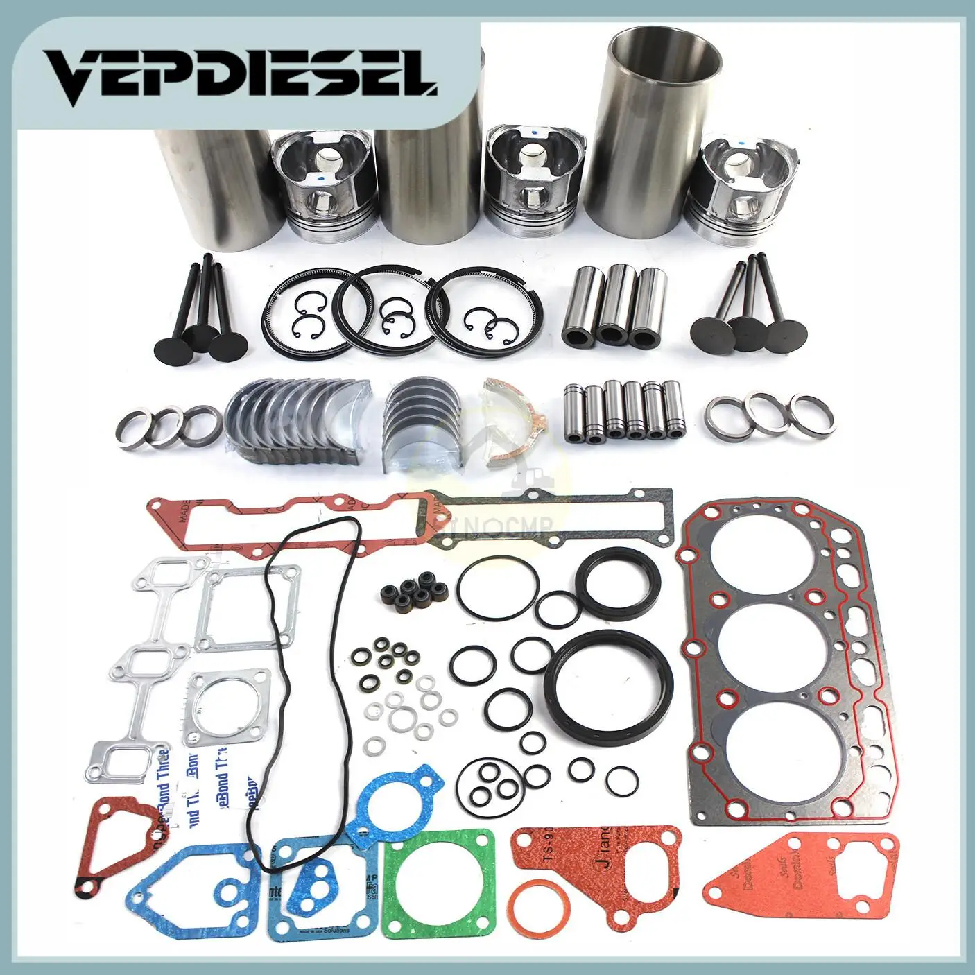 

1 Set Engine Overhaul Rebuild Kit W/ Postons & Bearings For Yanmar Komatsu PC35R-8 3D84 3TN84 3TN84L-RB 3TN84E-RK 3D84N-2C