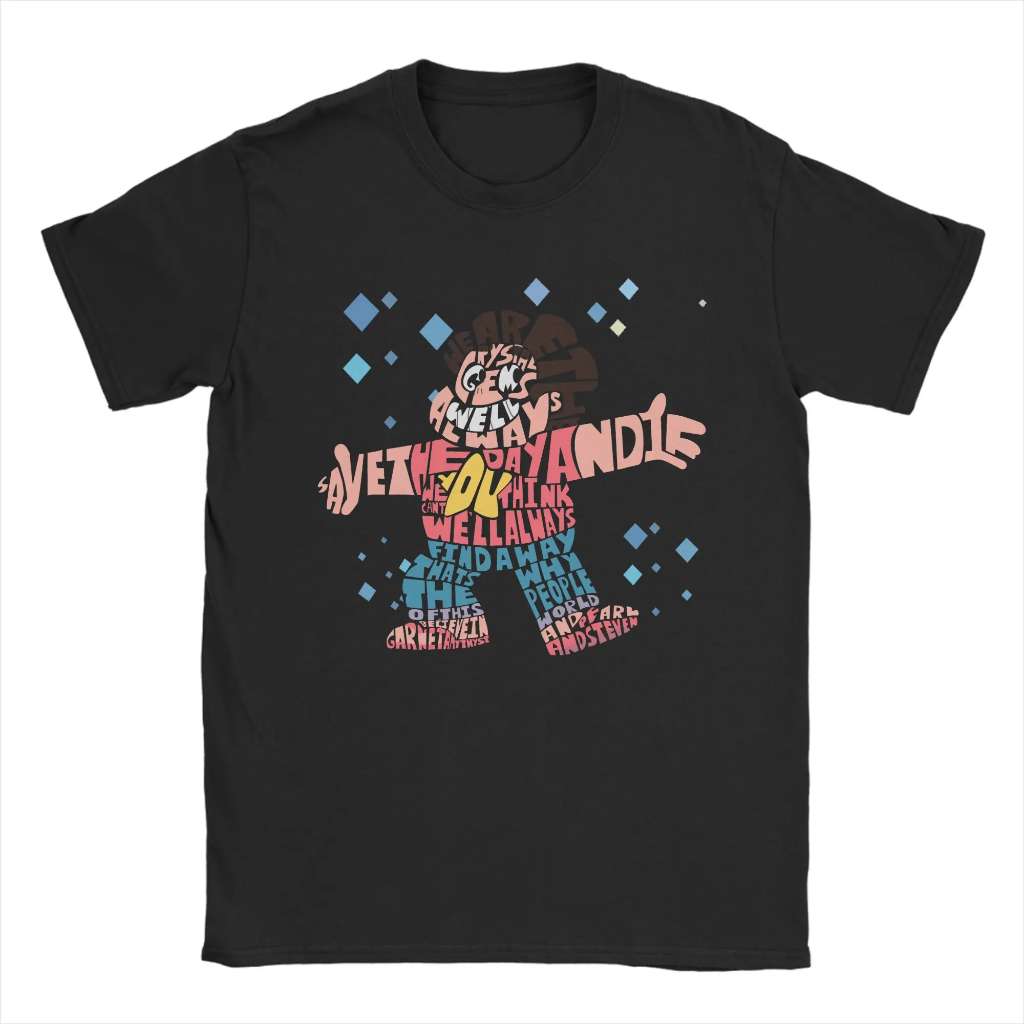 Funny Steven Universe Star The Crystal Gems Garnet Amethyst Pearl Cartoon T-Shirt 100% Cotton T Shirts  Tee Shirt Plus Size Tops