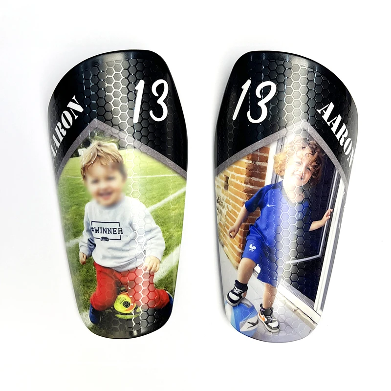 Custom Soccer Shin Guards Mini Honeycomb Pattern Football Shin Guard Personalized Customized Printed Photos For Team Clubs New