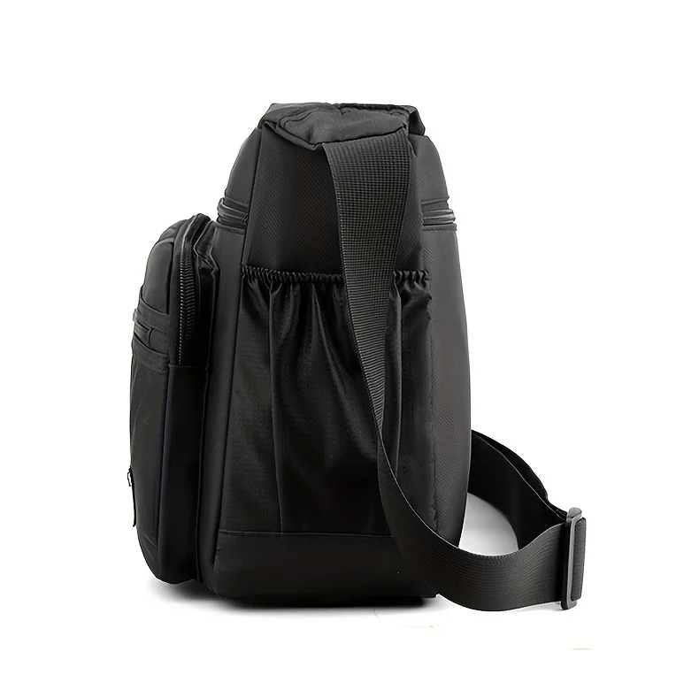 Men Multifunctional Crossbody Bag Nylon Waterproof Shoulder Bag Large Capacity Casual Male Messenger Bag Design Travel Daily