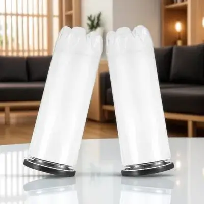 

2Pcs Clear Tennis Tube Container Heavy-Duty Portable Ball Holder Bottle Easy Carry Storage Solution for Tennis Ping Pong